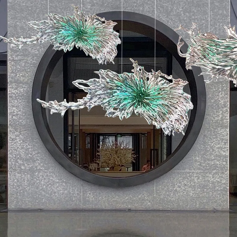 Platinum crystal transparent resin splash shopping mall charm landscape beauty project imitation crystal water drop decoration