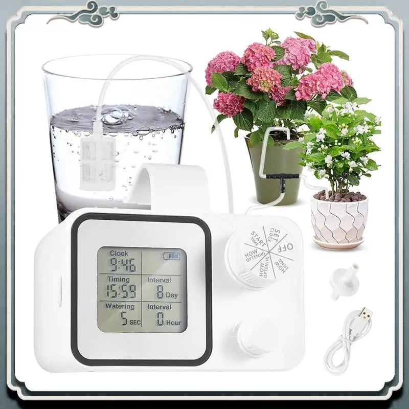 Durable Automatic Drip Irrigation Kit,15 Potted Indoor Houseplants Support,Indoor Automatic Watering System For Plants