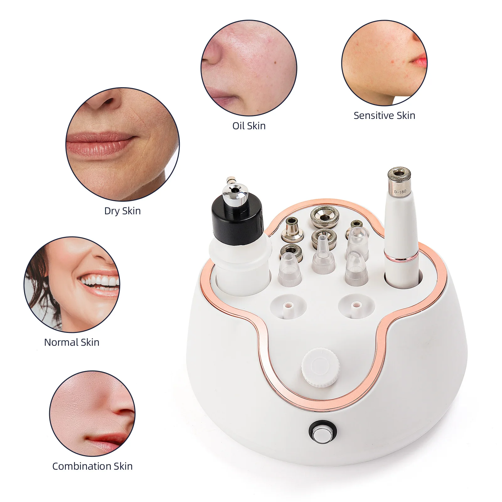 3 in 1 Professional for Blackhead Removal Home Use Facial Skin Care Spa Facial Peeling Deep Cleansing Device Face Beauty Machine