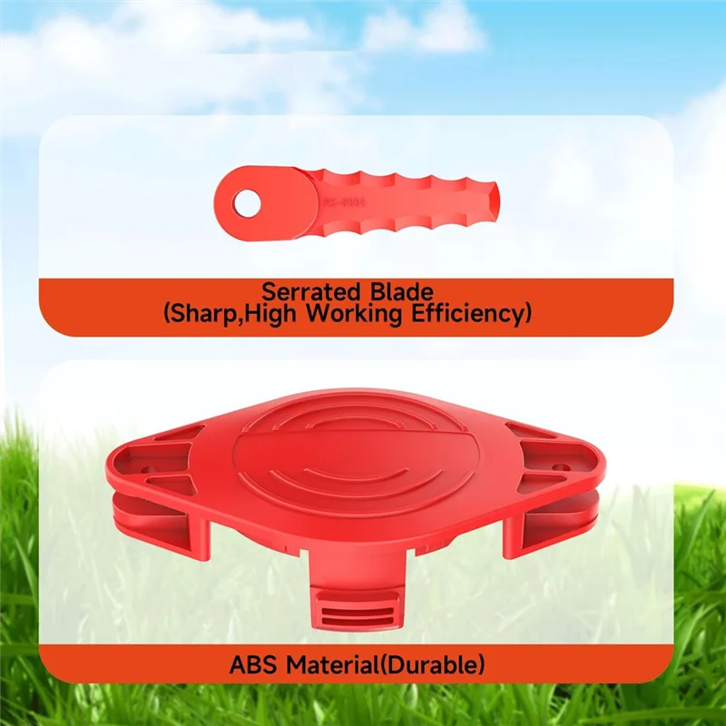 

ABXF-Trimmer Blades Head & CMZST0653 Trimmer Spool For Craftsman Trimmer Head CMCST900 CMESTA900, CMZST065 Replacement Spools