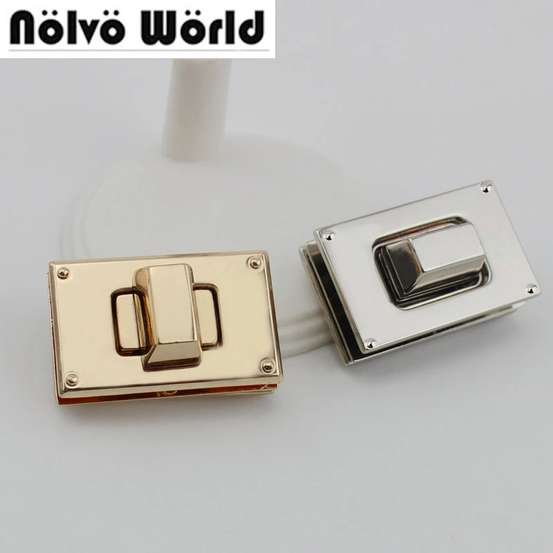 5sets 20sets/lot High quality Square lock metal functional lock for handbags factory hardware wholesale