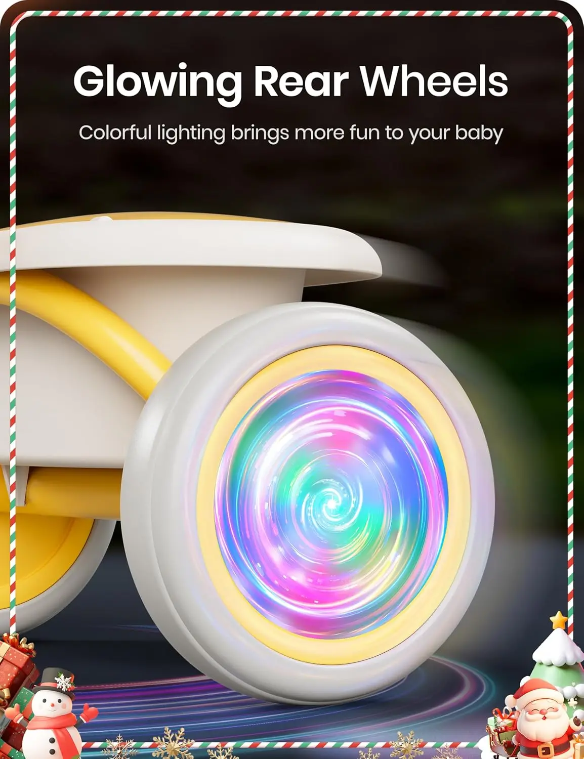 다채로운 조명 유아 삼륜차, 18 개월에서 5 세까지, 벨 달린 유아 자전거, 어린이 삼륜차, 2-5 세용 선물