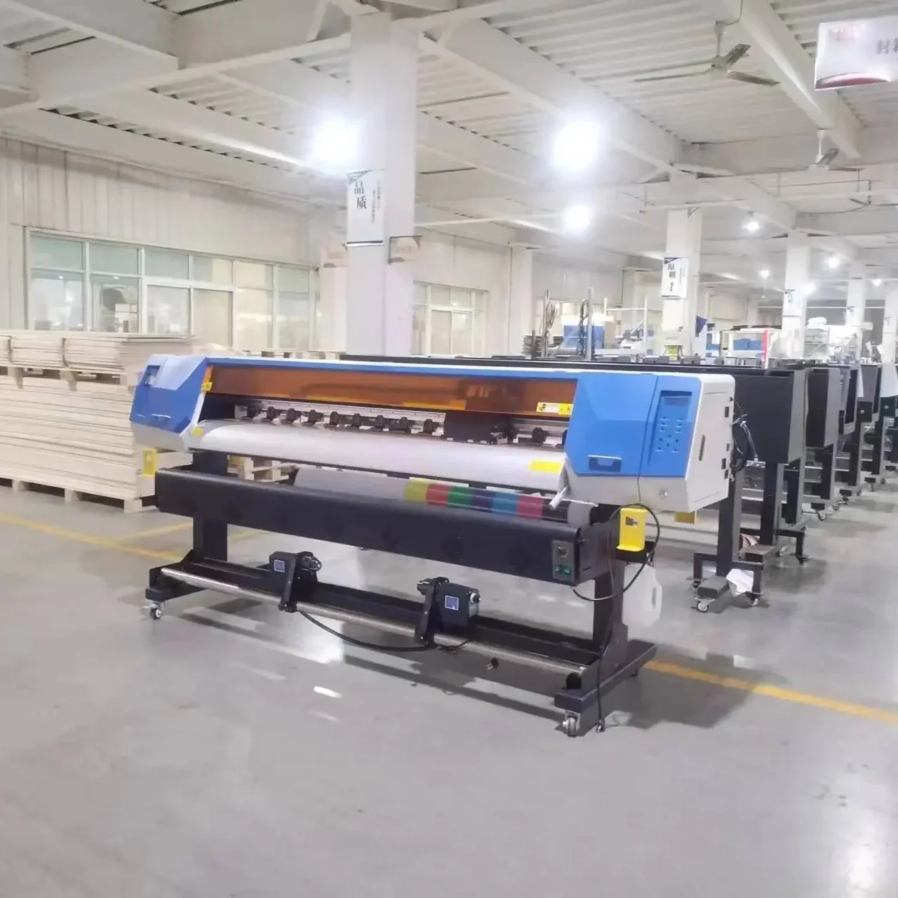 L For Yinstar 1.8m 1440dpi DX5/XP600 Digital Inkjet Eco Solvent Wide Format Printer Outdoor Banner/tarpaulin/vinyl Printer Pri