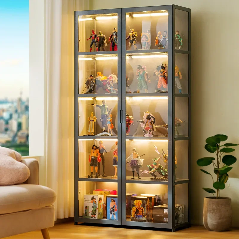 Figure Display Cabinet Lego Model Children's Toy Storage Cabinet Display Cabinet Acrylic Transparent Shelf Bookshelf