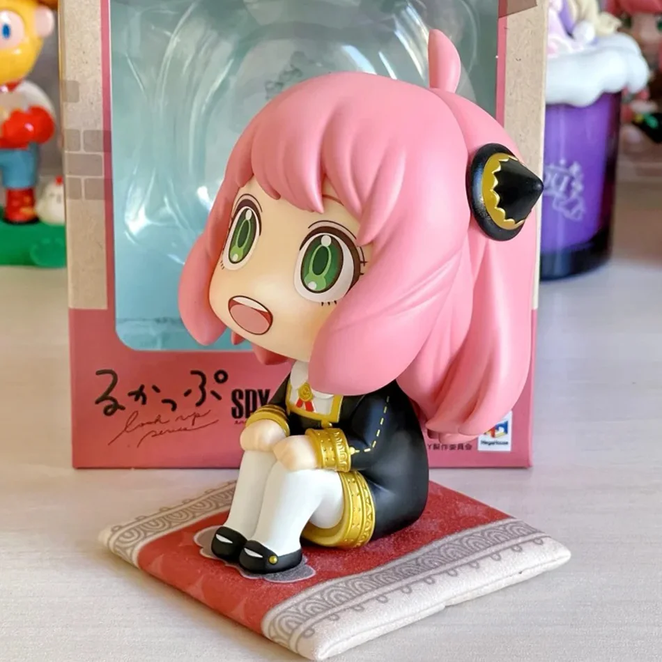 14cm SPY×FAMILY Anya Anime-Figur Lookup Anya Forger Actionfiguren Kawaii Mädchen-Figur PVC Sammlermodell Puppe Spielzeug