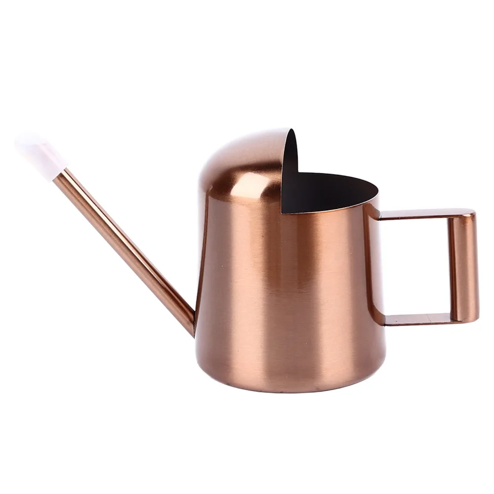 300ml Watering Can Bronze Stainless Steel Plant Watering Can Long Spout Semi Open Long Spout Water Can For Succulents