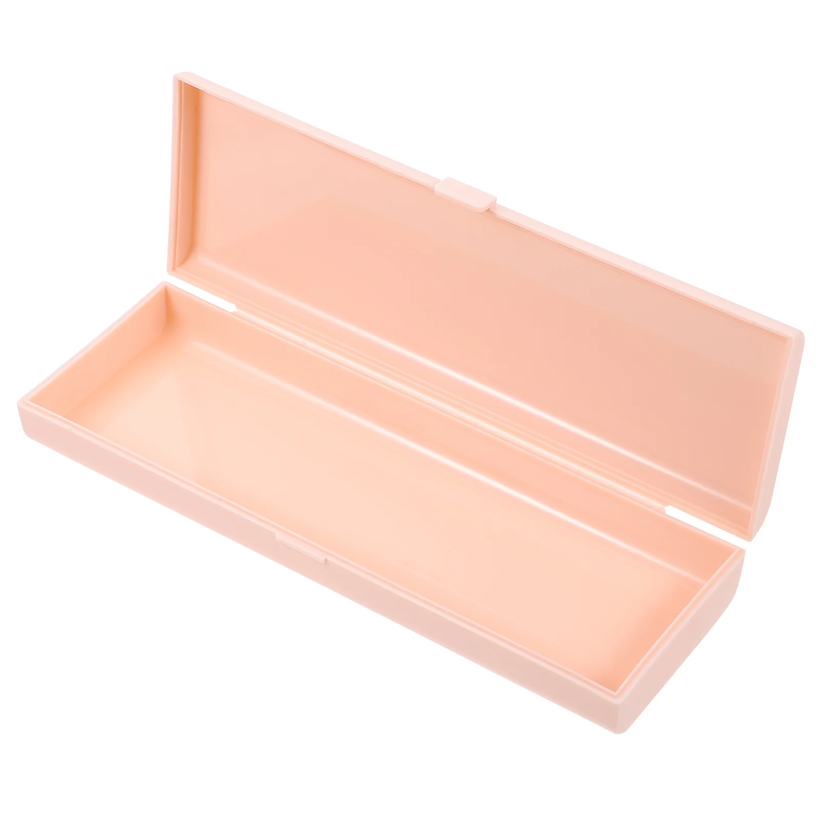 1Pcs Stationery Box Student Pencil Case Portable Pen Storage Box Smooth Rounded Edges Long-Lasting Plastic School Supply Case
