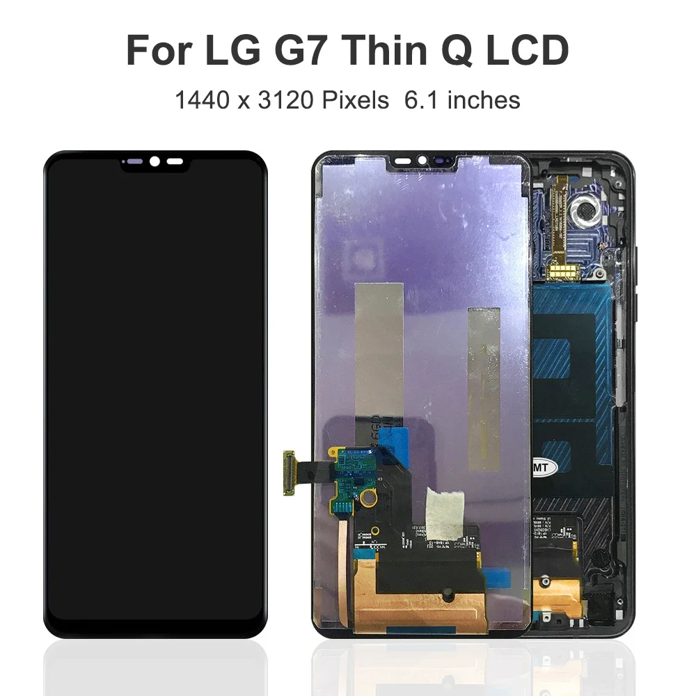 For LG G7 6.1''For LG G7 ThinQ G710 G710EM G710PM G710N LCD Display Touch Screen Digitizer Assembly Replacement