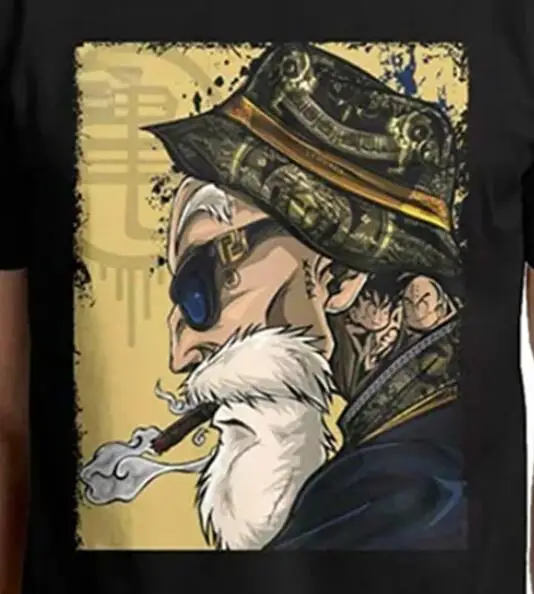 Master Roshi Smoking Blunt Gold Unisex T Shirt