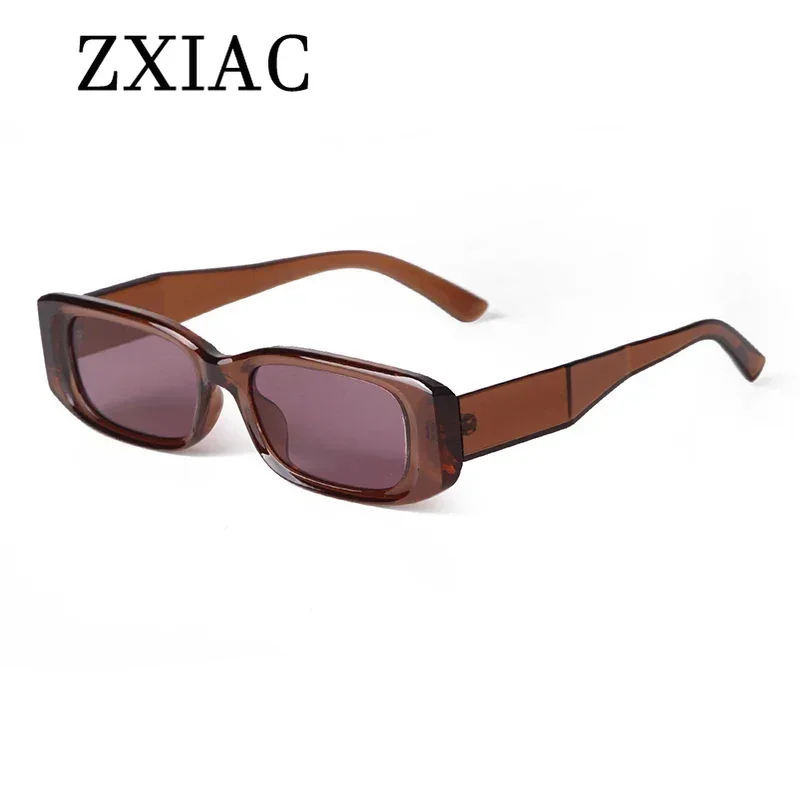 ZXIAC New Rectangle Sunglasses Women Narrow Rectangular Frame Shades 2024 Simple Casual Eyewear Men Sun Glasses UV400 Protection