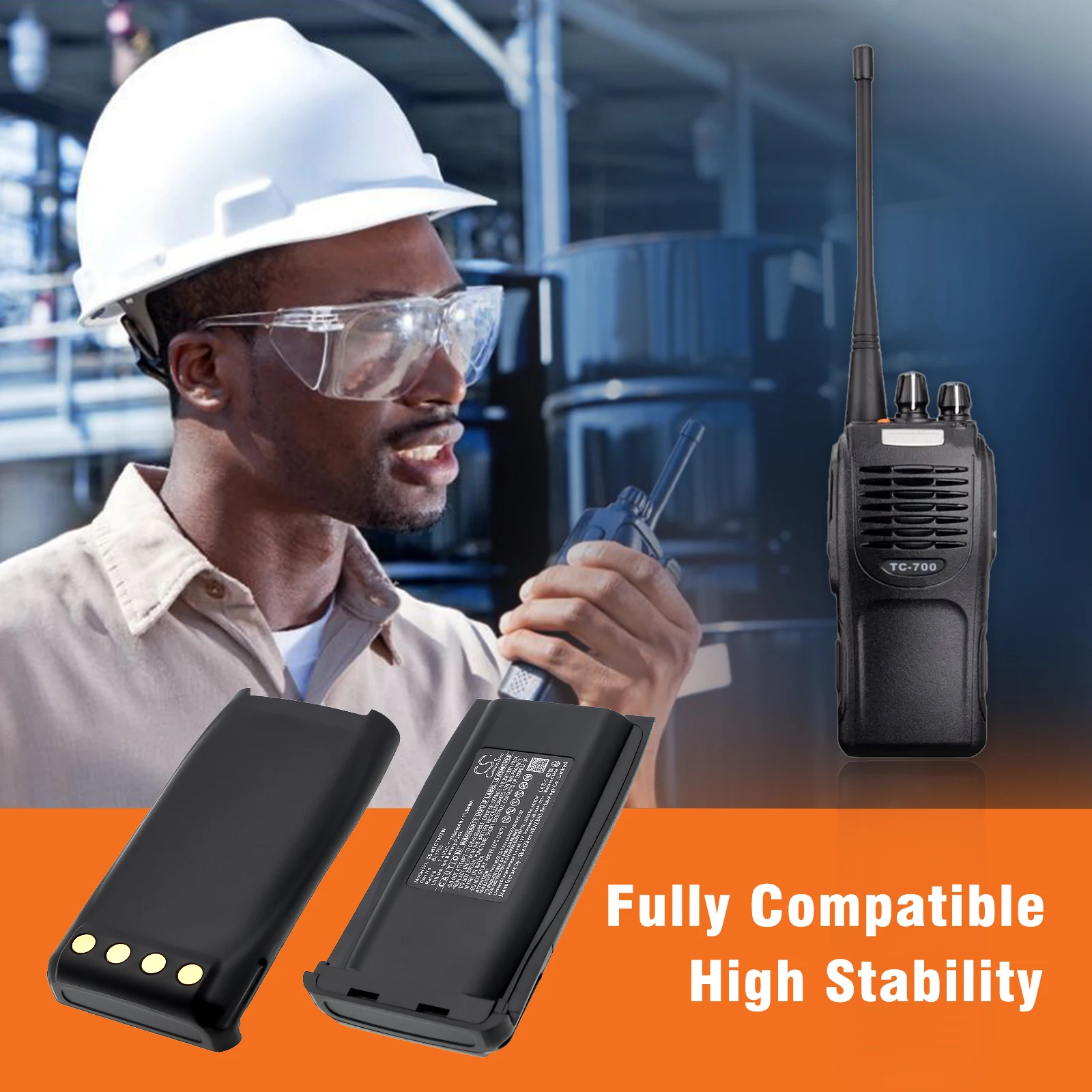 

Two Way Radio Battery For HYT:BH1801,BL1703,BL1703Li,BL2102,BL-2102Li,BL-2608,TC-700,TC-700U,TC-780,TC-780M,TC-710,TC-720,TC 800