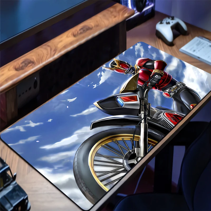 

Mouse Pad Kamen Rider Kuuga Office Desk Mat Anime Gaming Mats PC Accessories Extended Pad Rubber Mousepad Non-Slip Keyboard Mat