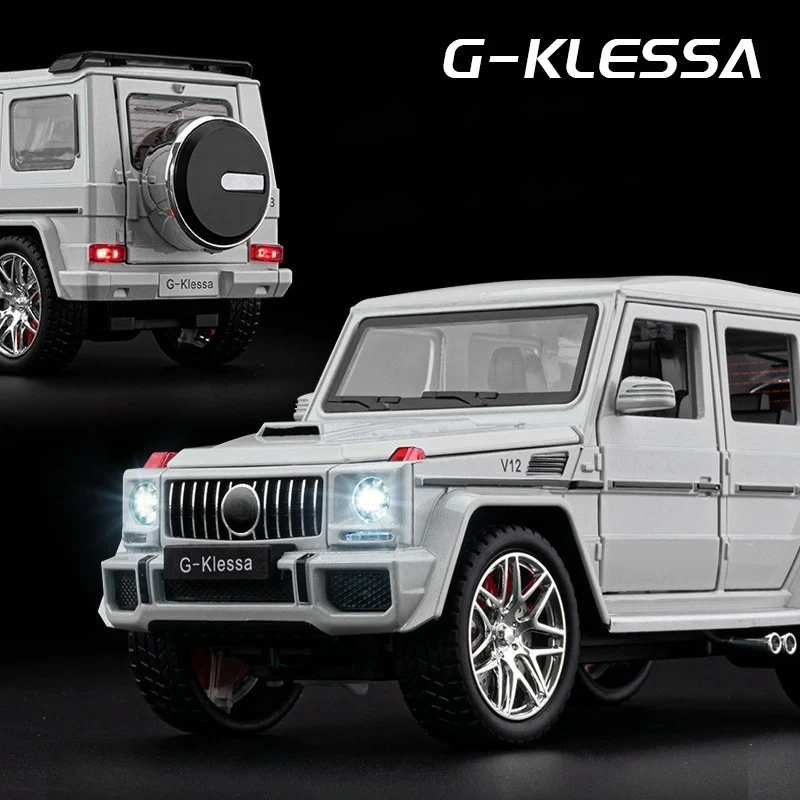 1:24 G63 RC سيارات على الطرق الوعرة SUV سبيكة معدنية دييكاست نموذج سيارة الصوت والضوء راديو التحكم عن بعد سيارة لعبة للأطفال عيد ميلاد