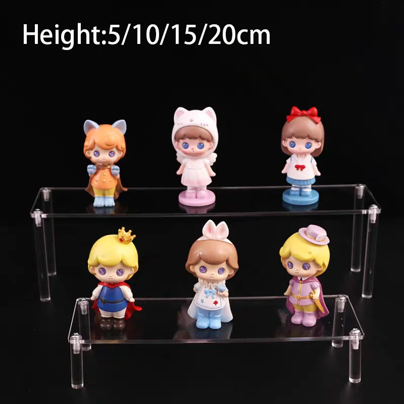 Transparent Acrylic Display Stand Perfume Display Shelf Pop Toy Storage Rack Desktop Organizer Rack Cosmetics and Jewelry Holder