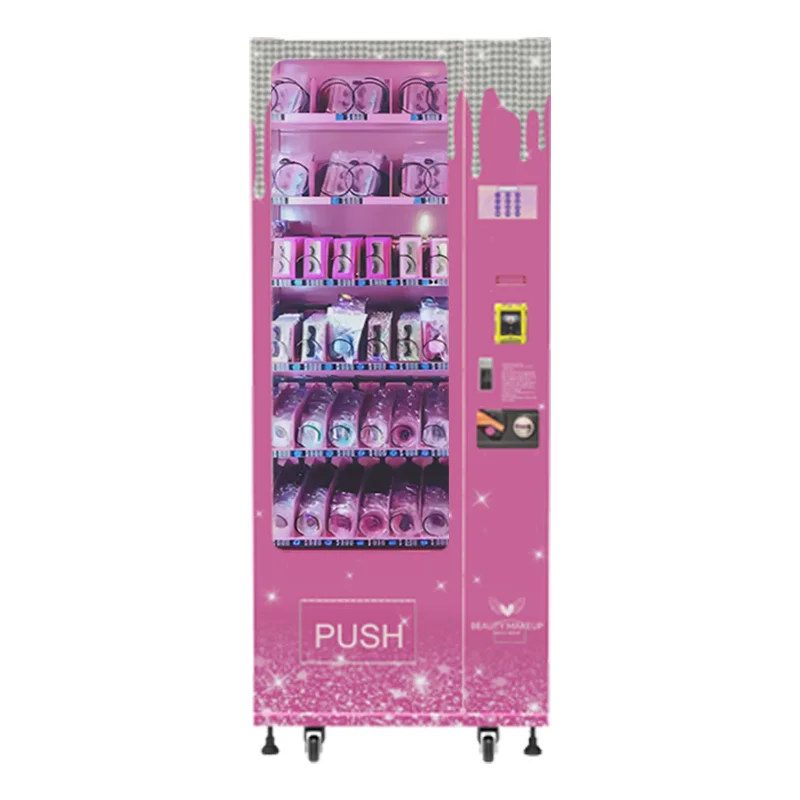 Customized 6-Layer Beauty Eyelashes with Coin Credit Card Token QR Code Payment System Small Vending Machines Beauty for Sale