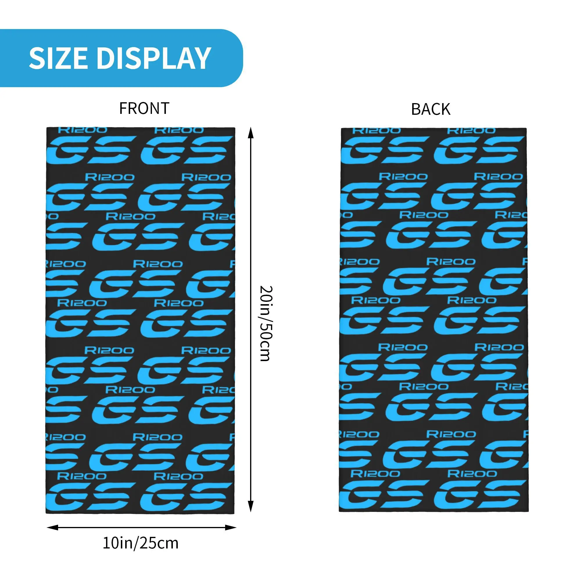 Custom Motorcycle GS Racing Bandana Neck Gaiter for Ski Hunting Women Men Wrap Scarf Moto Headband Warmer