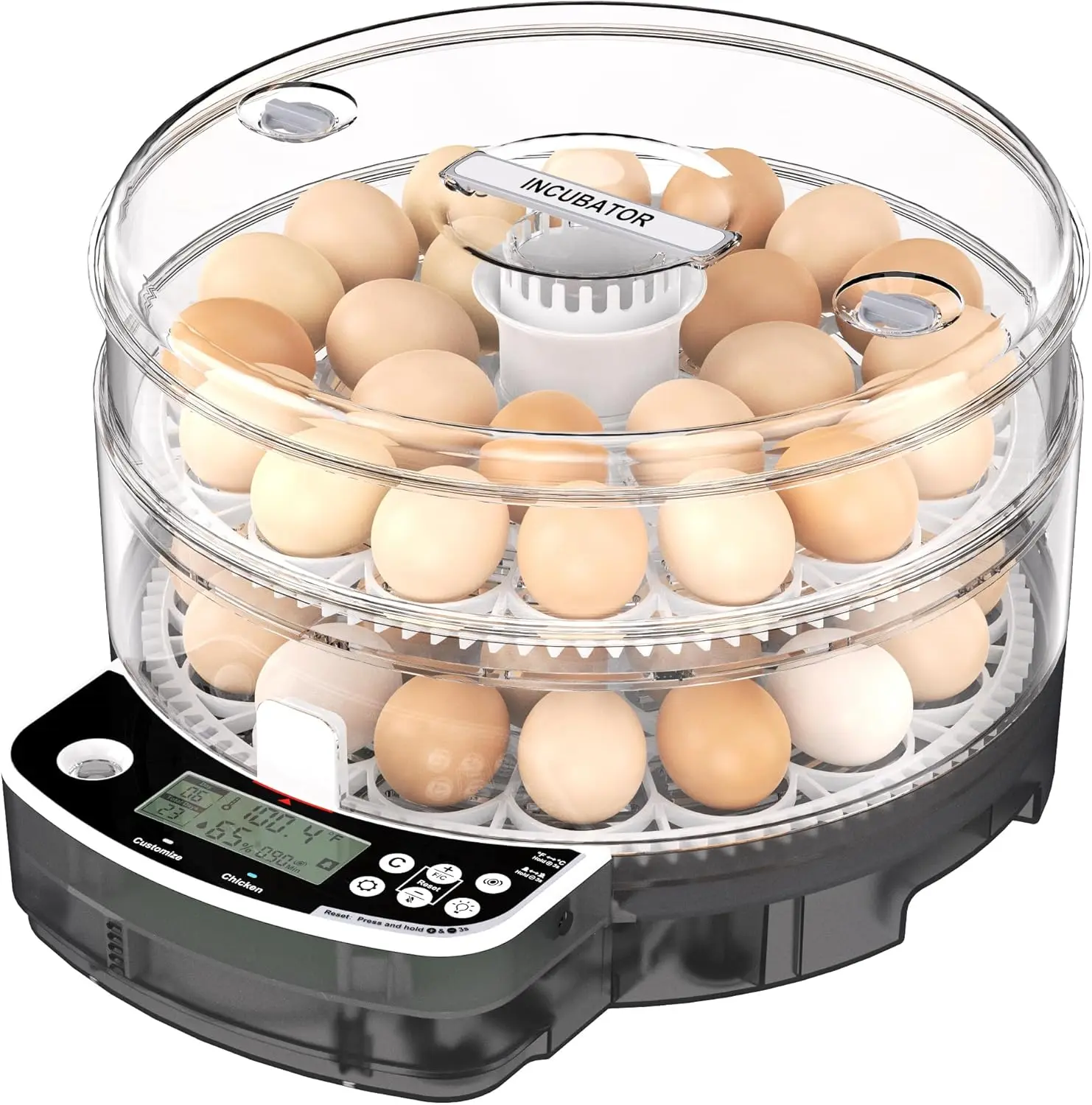 

Egg Incubator with Automatic Egg Turning and Humidity Control, Intelligent Egg Incubator with Automatic Temp. Adjustment (48)