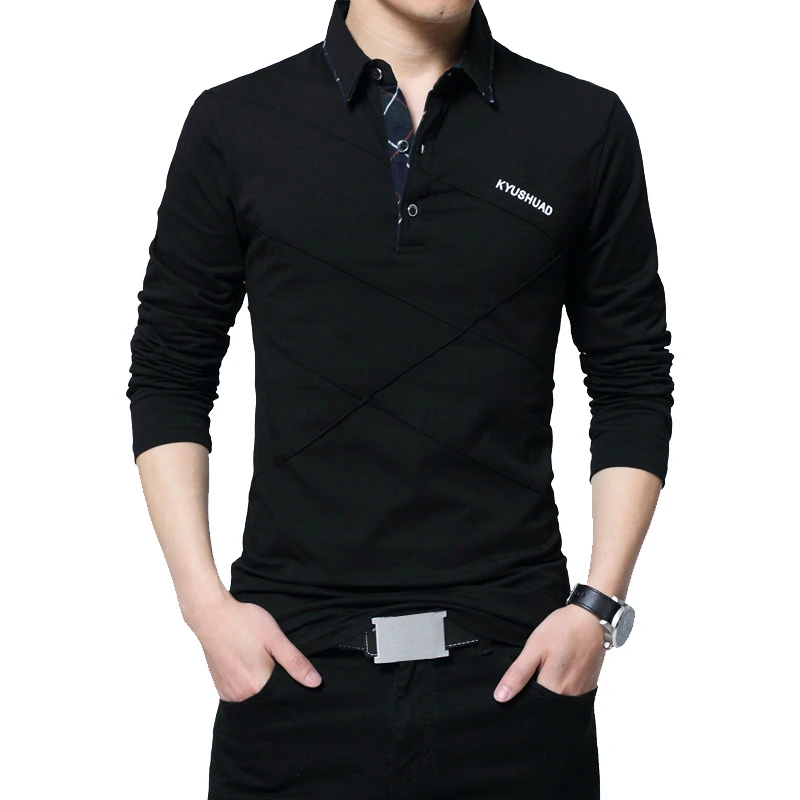 Camiseta de marca TFETTERS, Camiseta larga para hombre, camiseta de diseñador a rayas vuelto, Camiseta holgada informal ajustada de algodón para