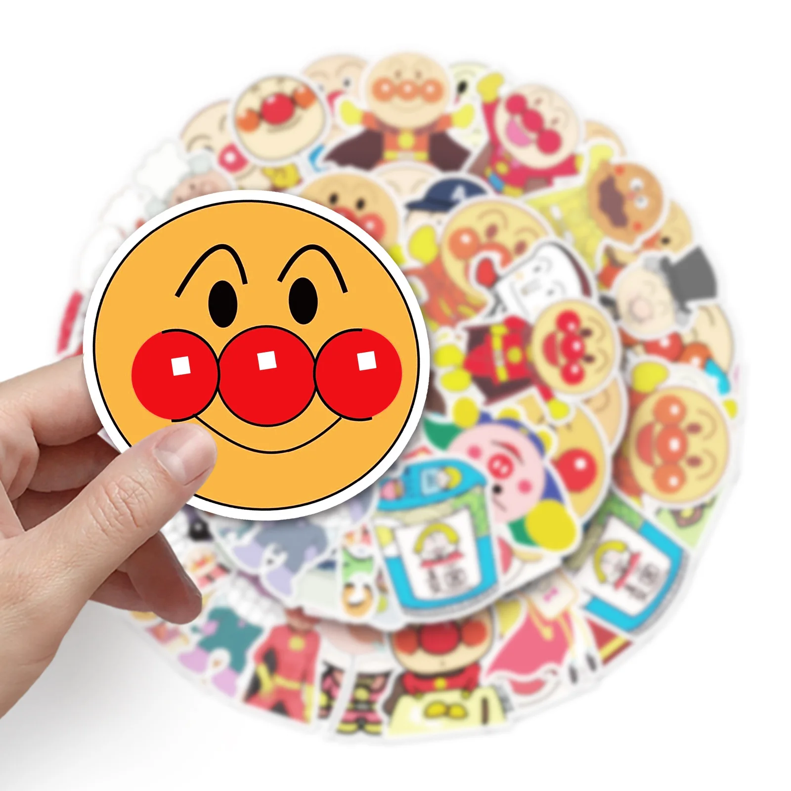 

10/30/52PCS Cartoon Anime Anpanman Comic Sticker Cute Fun Doodle Decorative Skateboard Motorcycle Helmet Graffiti Decal Kids Toy