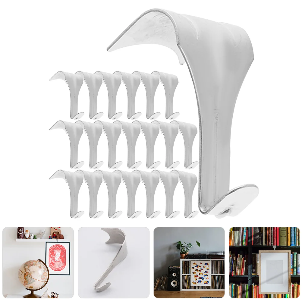 20 Pcs S shaped Hooks Zinc Alloy Heavy Duty Wall Hangers for Pictures Photos Decorations Strong Load Bearing Capacity Picture