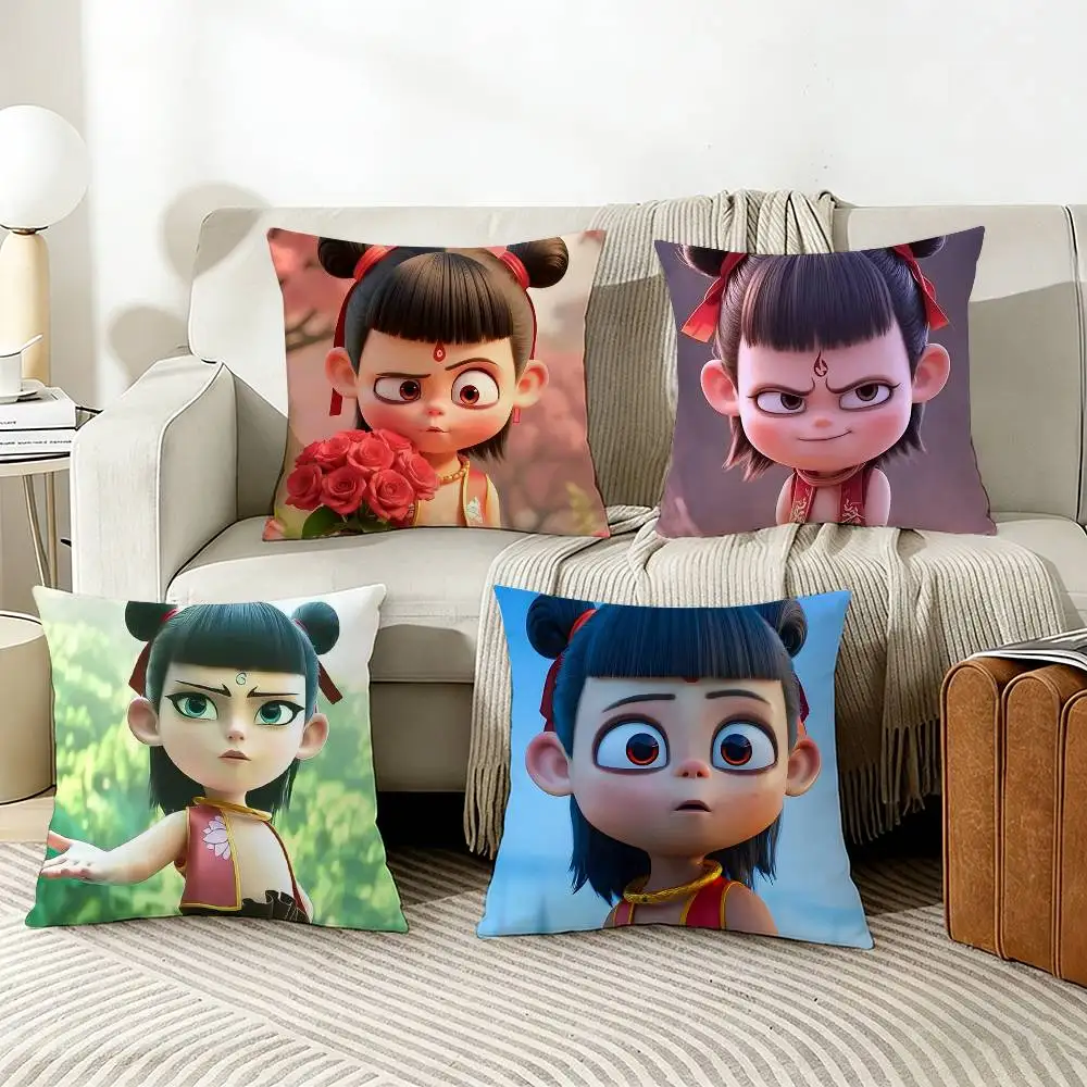 

N-Ne Z-Zha Pillow Cover Sofa Cushion Cover Home Room Decoration Children Gift