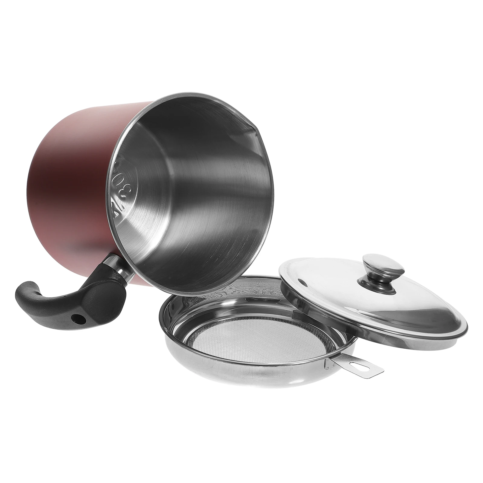 

Stainless Steel Filter Pot Grease Container Oil Separator Fat Strainer for Kitchen Restaurant Home Oil Strainer Jug Bacon Grease