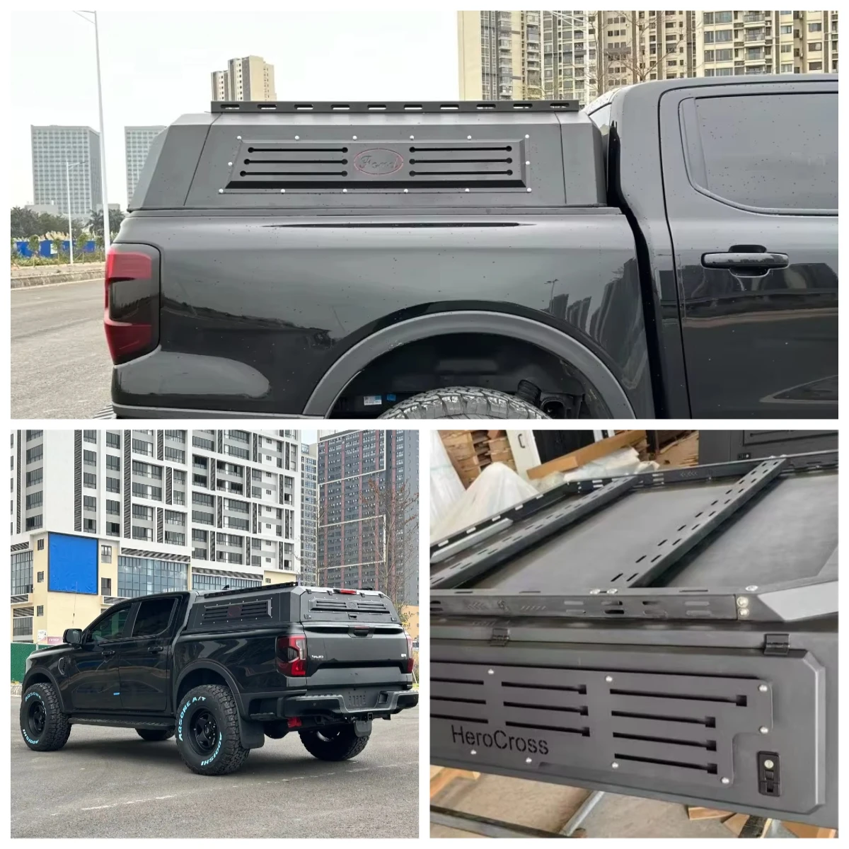 

Truck Bed Cover Aluminum alloy Hardtop Pick up Canopy BYD Shark 6 Canopy for ranger half Hardtop Truck Canopy