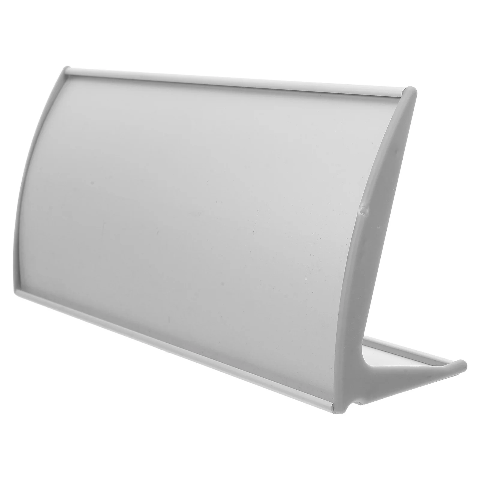 منحني الألومنيوم مكتب لوحة اسم حامل مكتب تسجيل مقوس لوحة معدنية الجبهة استقبال عرض التسمية حامل عمودي