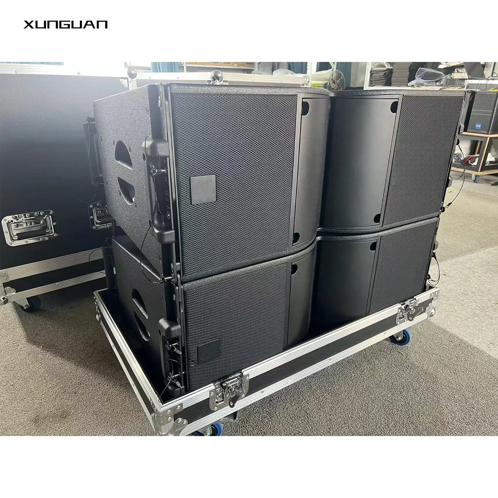 Professional Line Array Speakers Dual 10 Inch with M22  High Performance Sound System Hanging Stage Wedding Meeting Hall