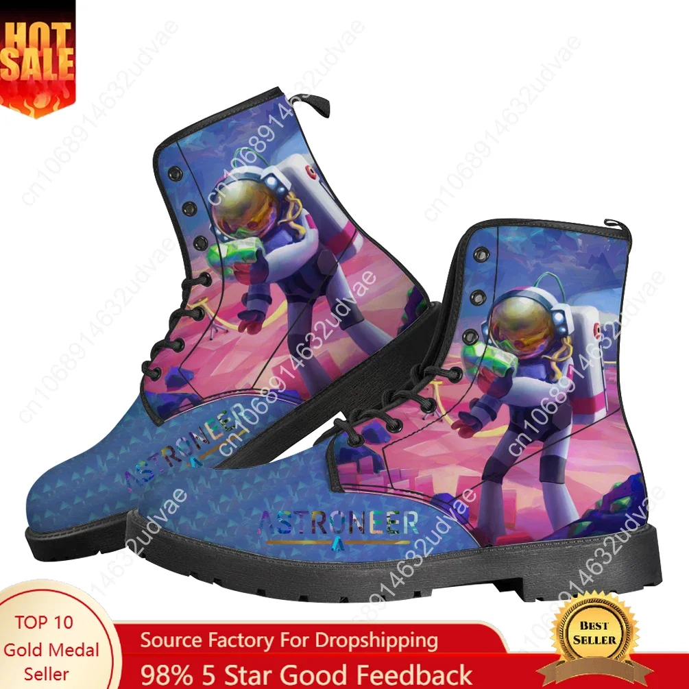 

Astroneer Boots Mens Womens Teenager Shoes Casual Boot Outdoor Light High Quality Couple Print on Demand Customize Shoe