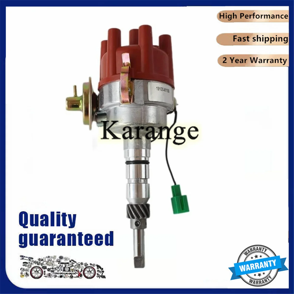 19100-61180 1910061180 Electronic Distributor for Toyota Land Cruiser 2F 4.2L 3F 4.0L FJ40 - FJ80 Carby 1975-1992 view 5