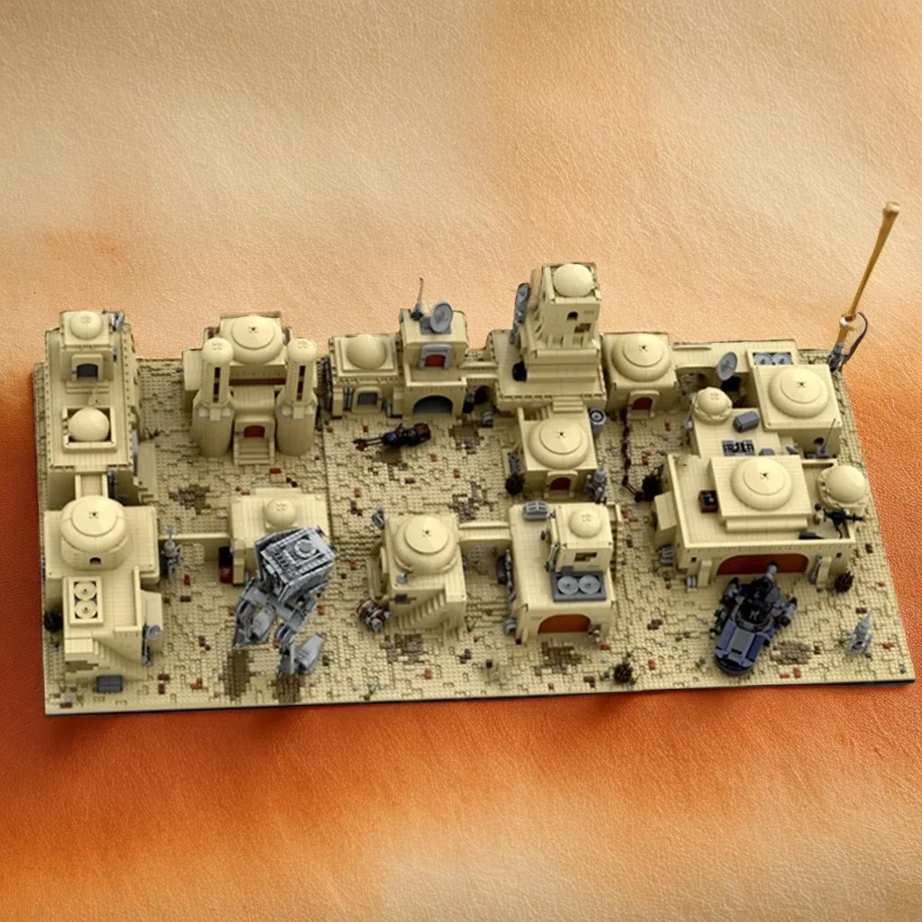 

11863Pcs Tatooine Mos Eisley Cantina 1-2-3 MOC Star Batter Scene Set Education Building diy Blocks Birthday Toys Gift