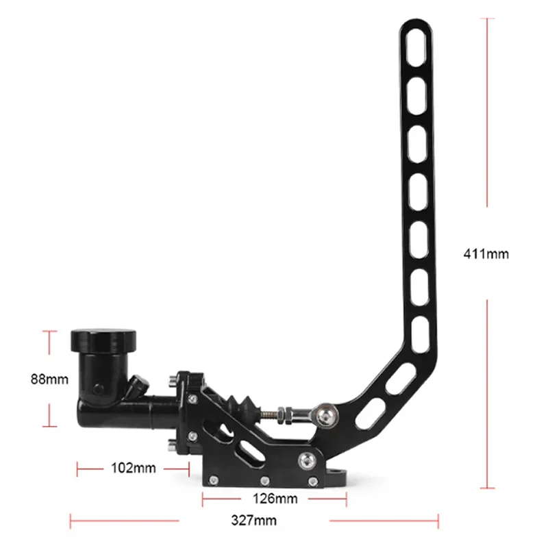 Universal Hydraulic Drift E-Brake Racing Hydraulic Handbrake Lever Gear Locking for Racing car black.