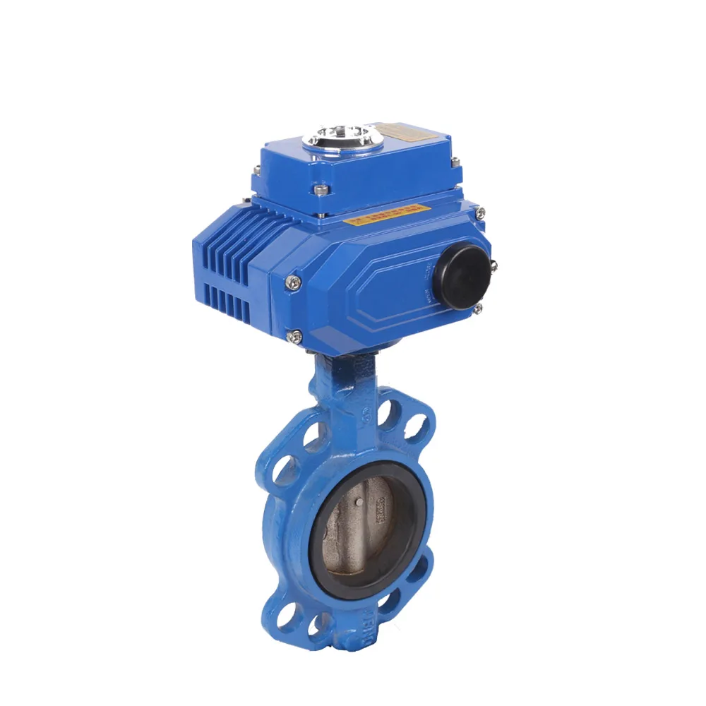 

Electric wafer butterfly valve Soft seal switch High performance actuator for flow regulating valve