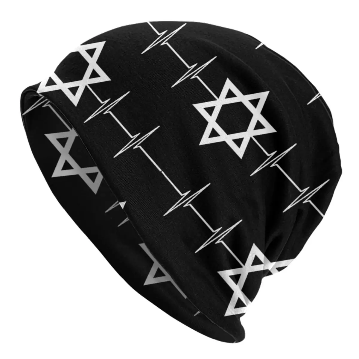 Israel Star Of David Cap Israeli Jerusalem Flag Banner Men Women Street Skullies Beanies Hat Spring Warm Thermal Elastic Bonnet