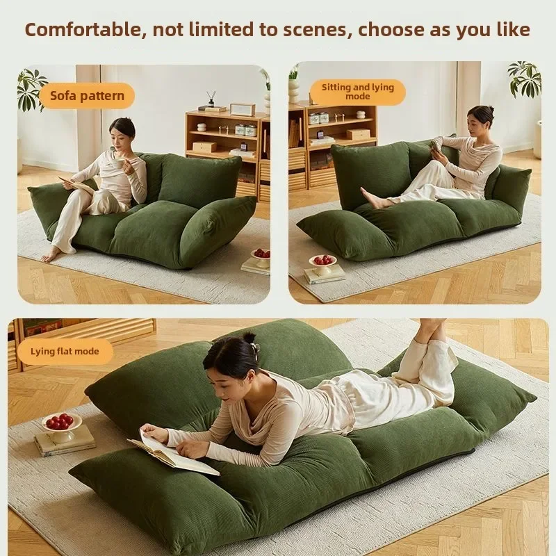 Lazy Sofa Foldable Bedroom Tatami Balcony Single Double Ground  Small Apartment Leisure Internet Celebrity Japanese Style Sofa