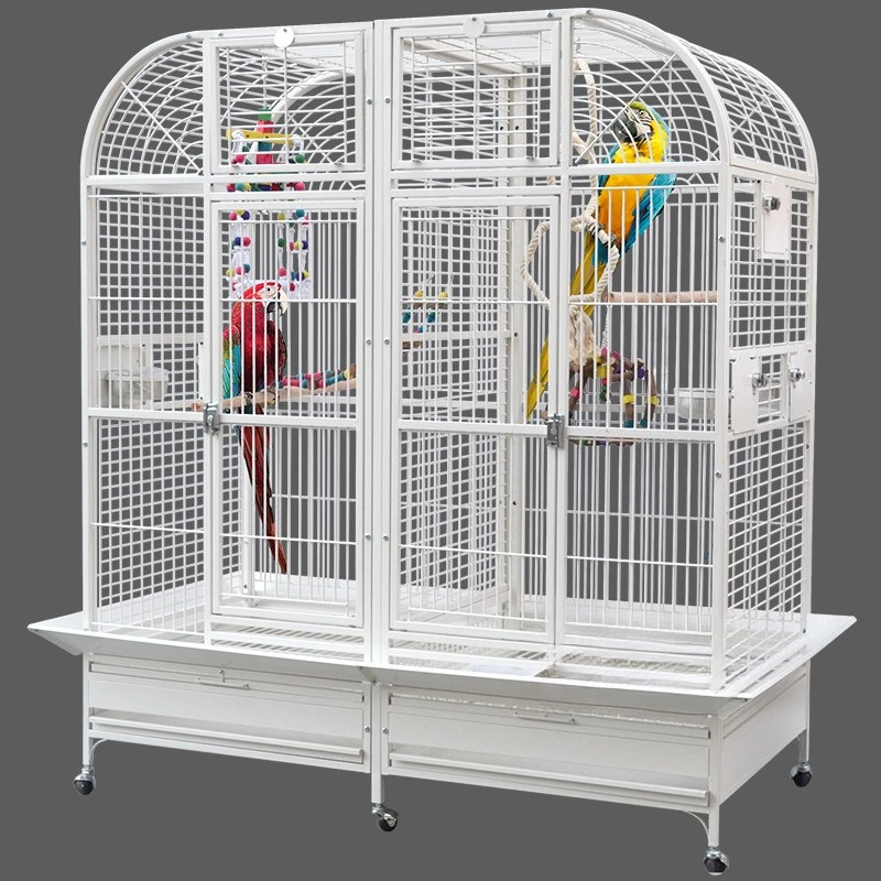

Stainless steel iron eclectic breeding parrot villa gray sunflower diamond metal bird cage