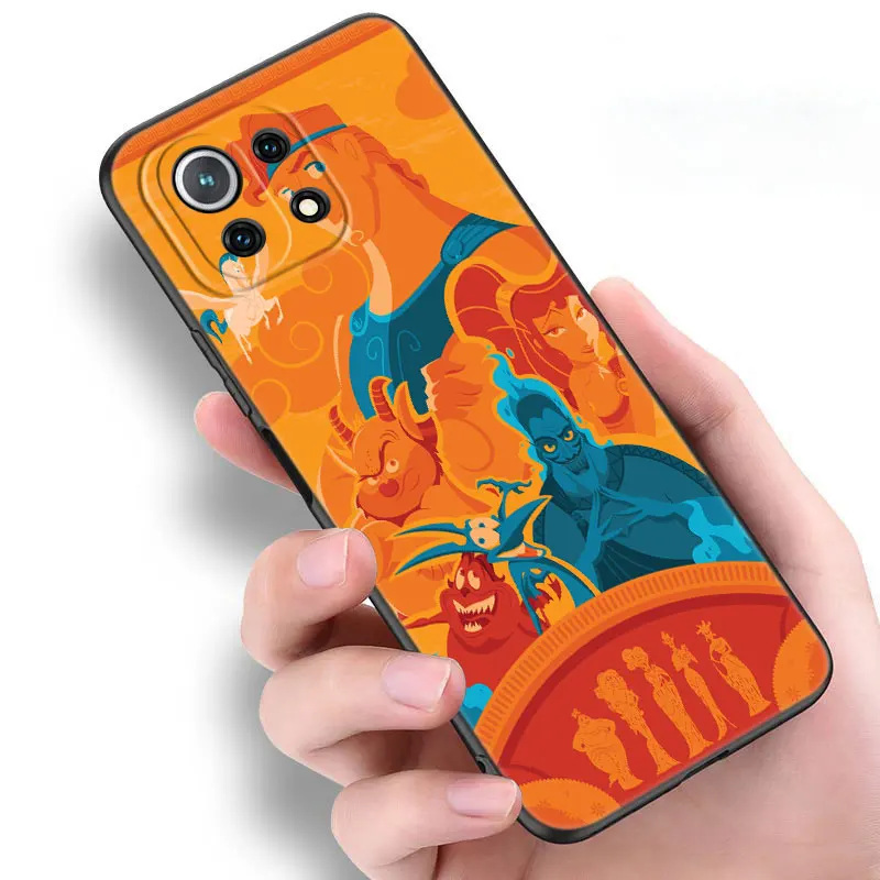 Disney Hercules Black Case For Xiaomi Mi POCO C40 X4 X3 NFC GT F3 M3 M4 12 11 Lite NE 11i 11T Pro 5G 12S 12X F1 Coque Funda