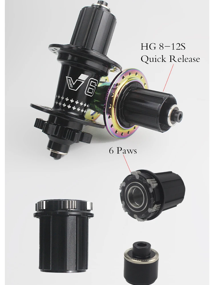 AliExpress LQLEQI Mtb Cube Adapter Bicycle Hub Micro Spline 8/9/10/11/12 Speed Bushing THRU Cap Freehub HG Xd MS Adapter