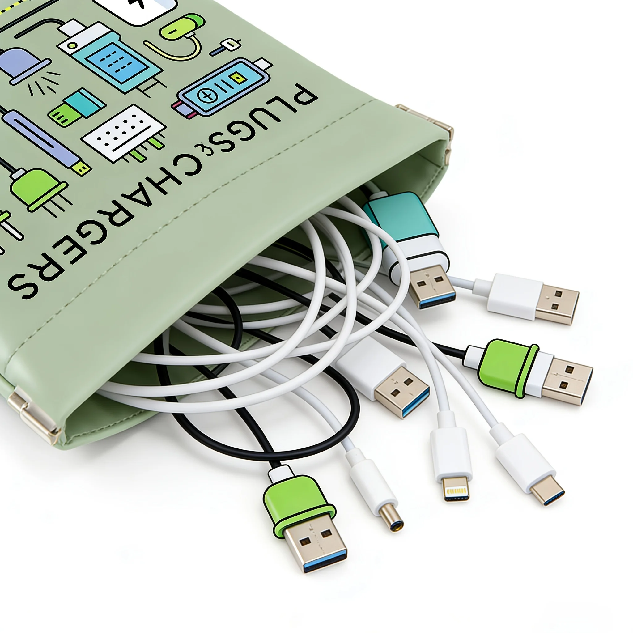 Portable Cable Organizer Bag 1 - Tech Accessories Travel ulasan dan harga