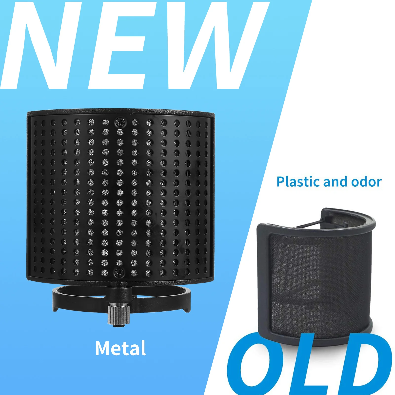 

1Pcs Professional Microphone Pops Filter Durable U-Shaped Cover Prevents Wind Breath Saliva Interference Recording Equipment