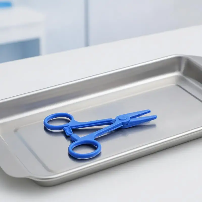 Disposable ABS Plastic Hemostatic Forceps, Portable First‑Aid Care Tool for Outdoor Emergency