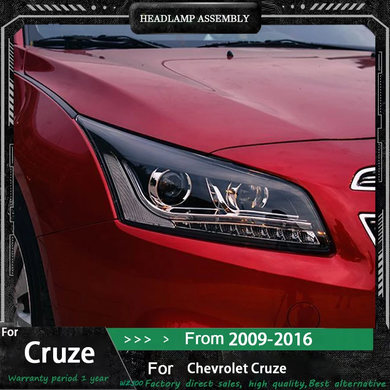 Car Front Lights For Chevrolet Cruze Headlights 2009-2014 Chevy Accessories Cruze Led DRL Turn Signal Head Lights Assembly