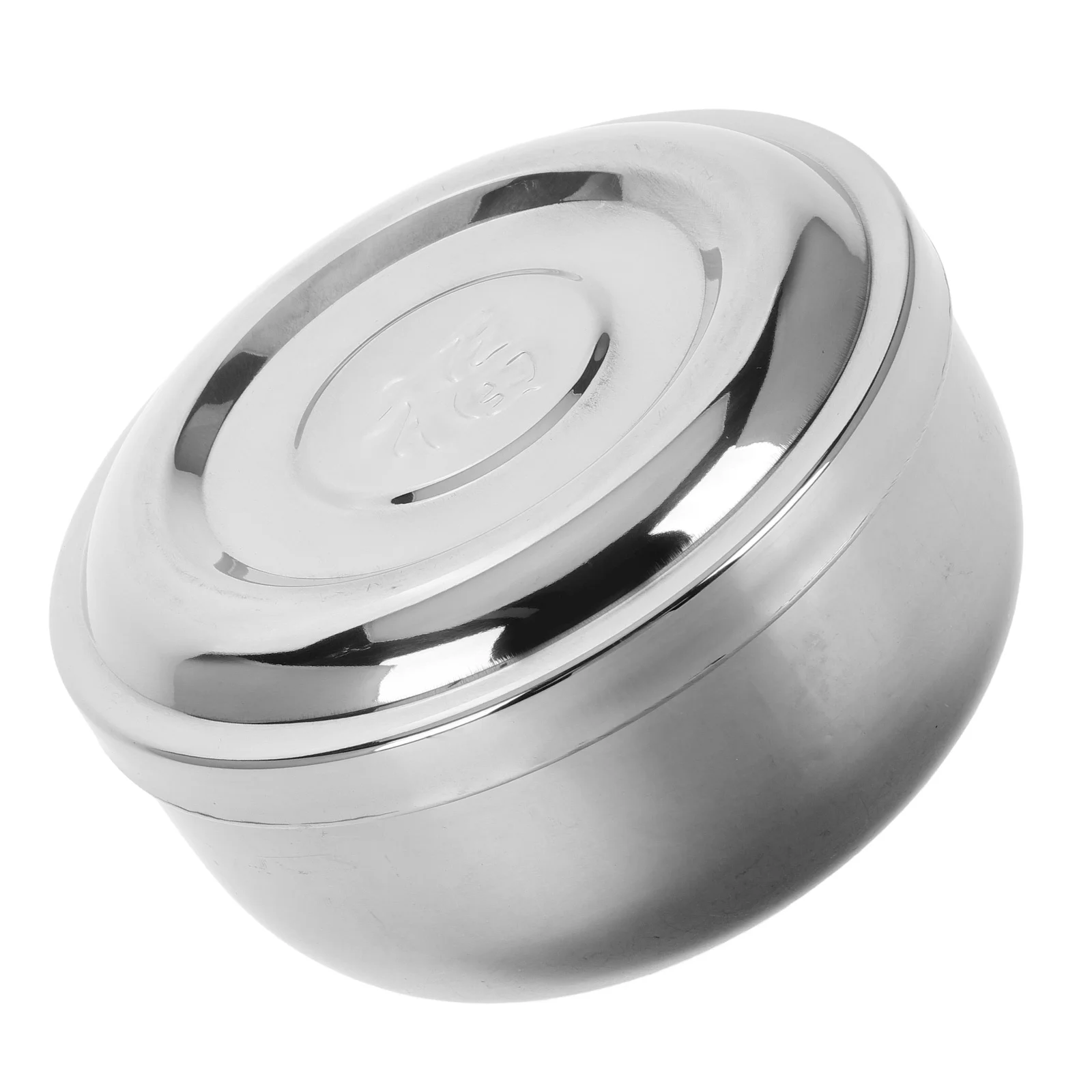 

Stainless Steel Korean Rice Bowl with Lid Insulated for Serving Soup Small Dishes Ideal for and Camping