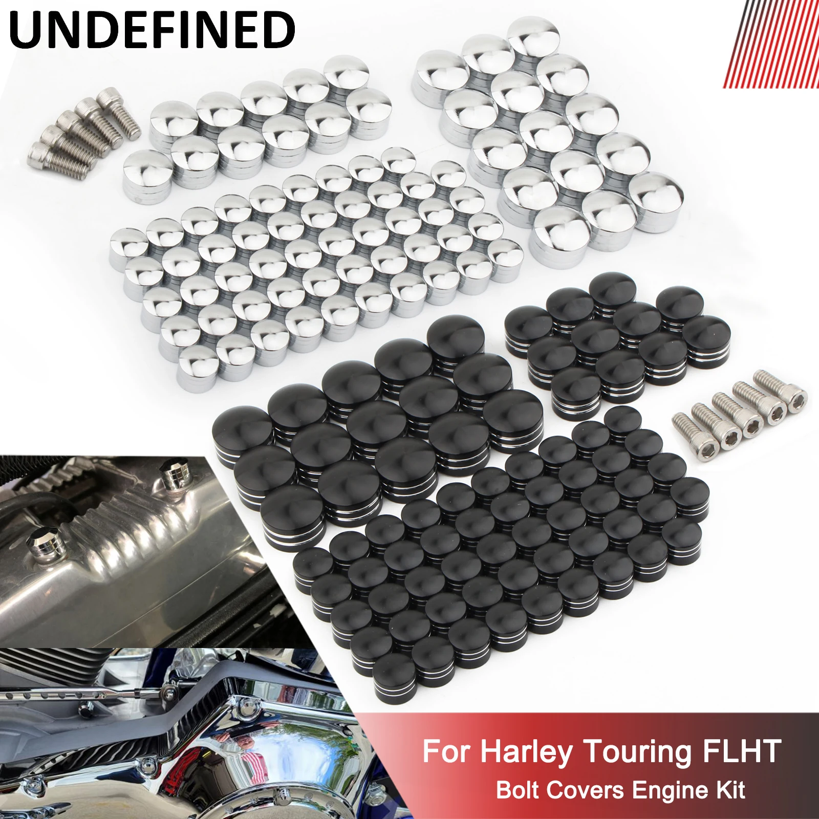 Bolts Covers For Harley Touring 2007-2016 Road King Electra Street Glide FLT FLH Twin Cam Motor Engine Screw Bolt Cover Caps Kit