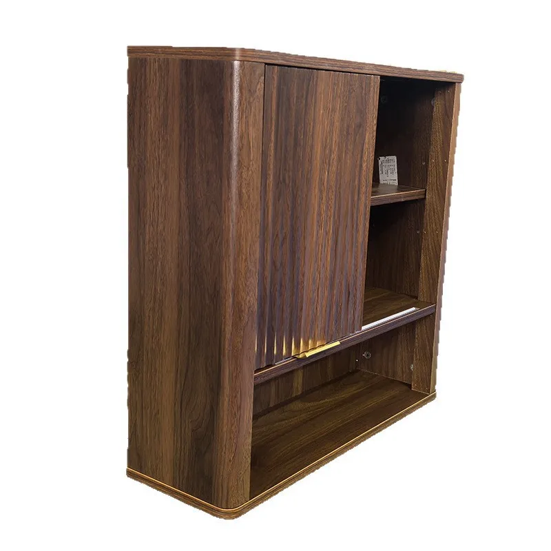 Furniture exhibition groove bathroom cabinet with rack toilet toilet wall-mounted storage