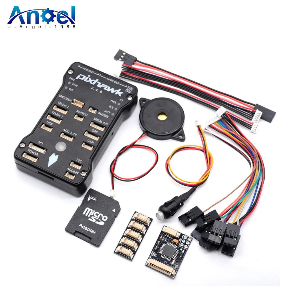 

Pixhawk PX4 PIX 2.4.8 32 Bit Flight Controller Autopilot with 4G SD Safety Switch Buzzer PPM I2C for RC Quadcopter Ardupilot