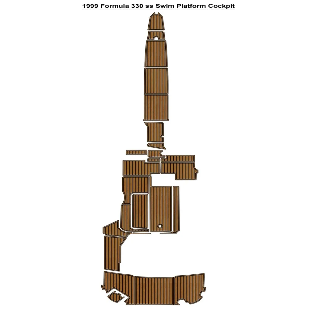 

1999 Formula 330 ss Swim Platform Cockpit Pad Boat EVA Teak Deck Floor Mat SeaDek MarineMat Style Self Adhesive