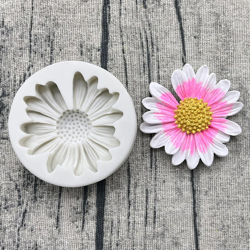 Sunflower Daisy Silicone Mold Sugarcraft Chocolate Cupcake Baking Mold Fondant Cake Decorating Tools