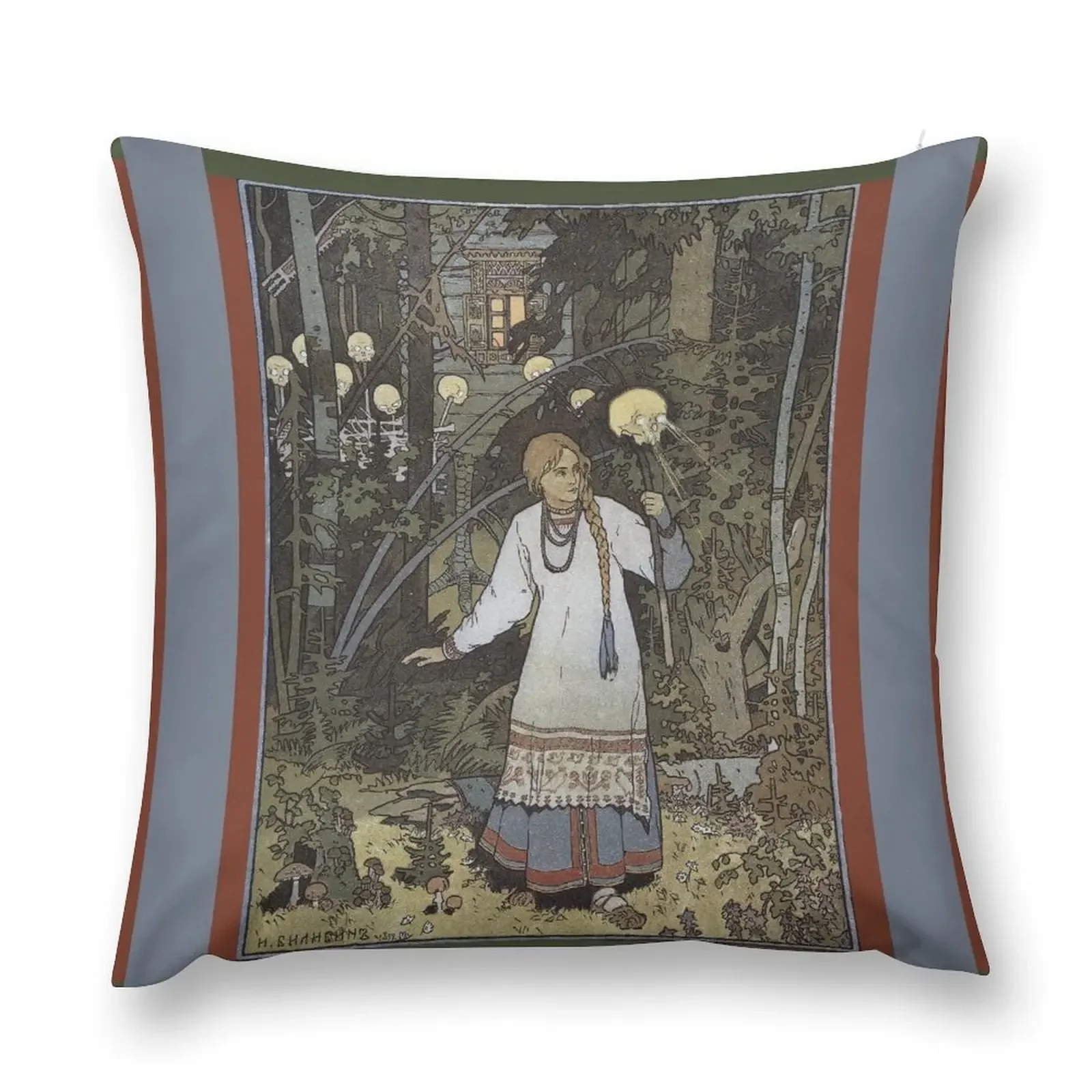 Vasilisa the Beautiful - Tales of Baba Yaga Throw Pillow Cushions For Decorative Sofa Anime Plaid Sofa pillow